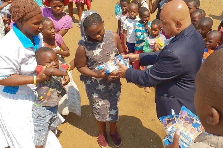 ZIM DEPUTY MINISTER DONATES PAY TO CHARITY
