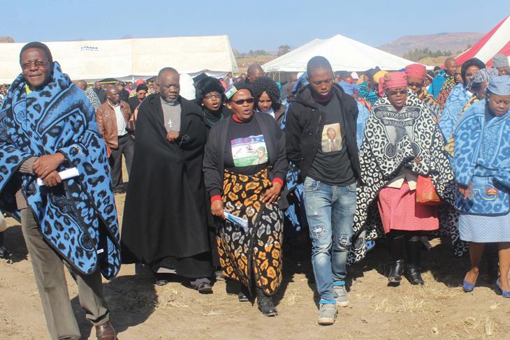 Families of victims of killings by army officials during political instability in Lesotho demand jus
