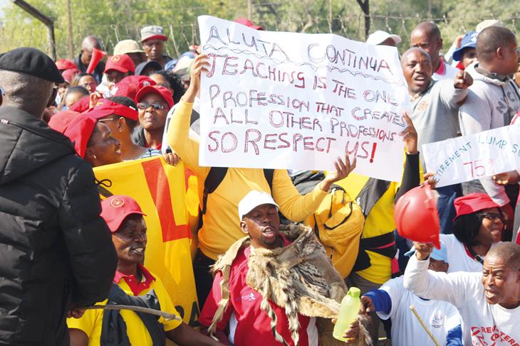 Lesotho teachers unions receive permission to start a legal labour strike.