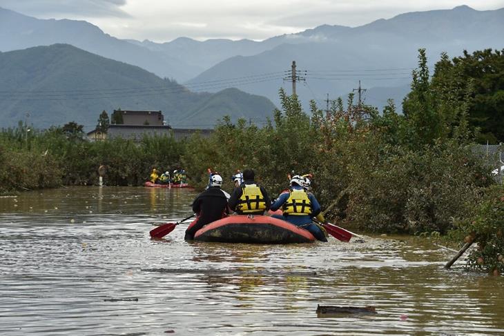Japan Government searches for victims of Hagibis.