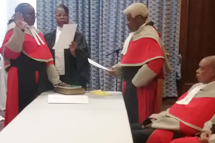 Shale sworn-in as judge