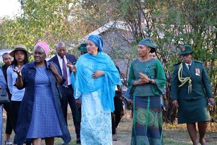 UNITED NATIONS DEPUTY SG, QUEEN VISITS GBV CENTRE