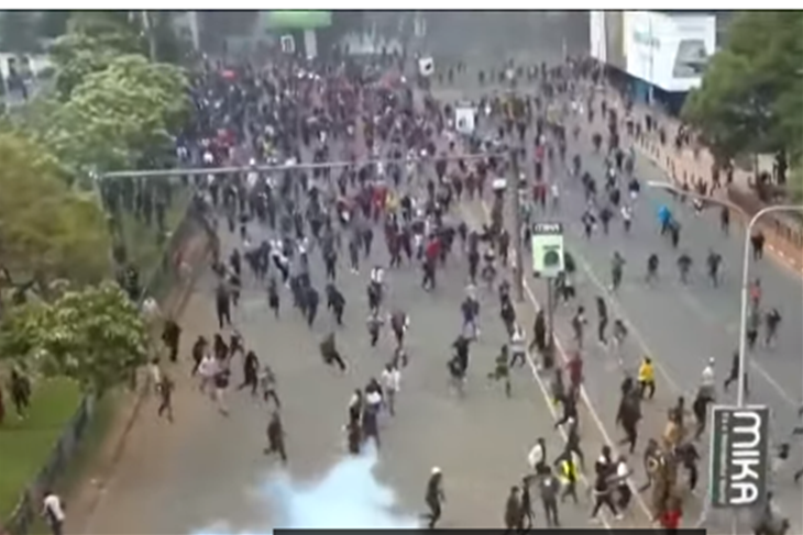 What triggered the protests in Kenya?