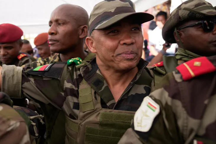 AU suspends Madagascar as military leader to be sworn in as president<br/>AU suspends Madagascar as military leader to be sworn in as president<br/>AU suspends Madagascar as military leader to be sworn in as president