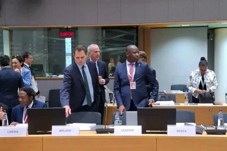 LESOTHO FOREIGN MINISTER ATTENDS AU-EU MINISTERIAL MEETING