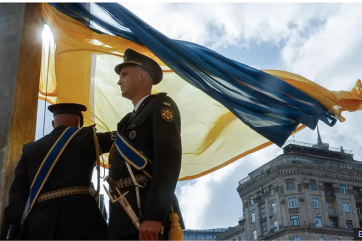 ZELENSKY VOWS TO CONTINUE FIGHTING AS UKRAINE MARKS INDEPENDENCE DAY