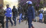 Senior opposition figure in Zimbabwe appears in court for inciting violence.