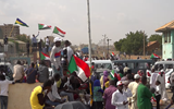 Thousands of Sudanese call for dissolving Bashir's party.