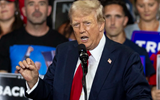 Trump made at least 10 false claims about Kamala Harris in a single rally speech