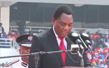 Zambia president sworn in for second term while opponent detained